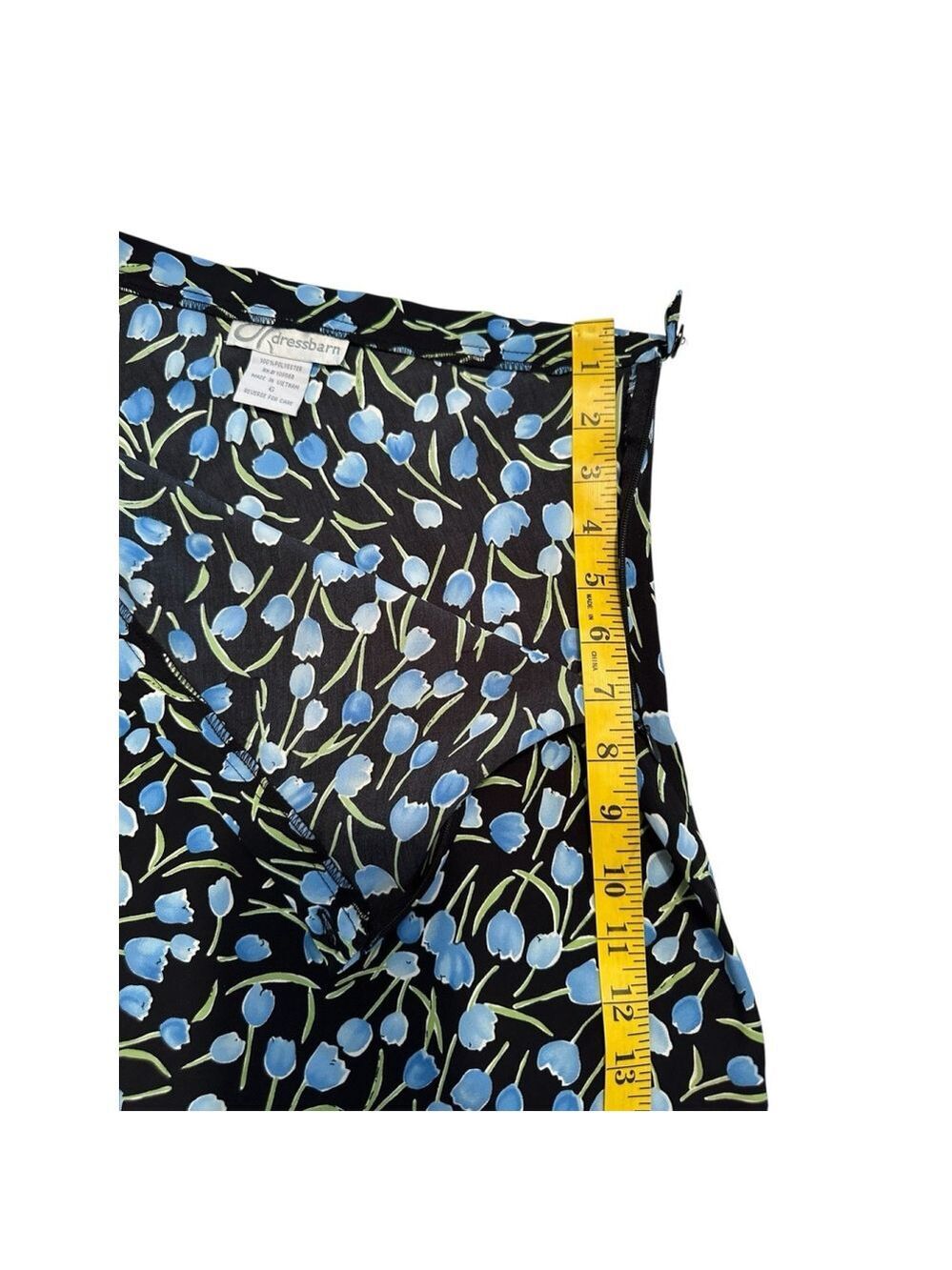 Dress Barn Skirt Side Zipper & Button Womens Size 6 Multicolor Summer Aline - Picture 12 of 17